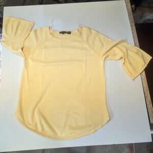 Jeanne Pierre Size Large Yellow Sweater